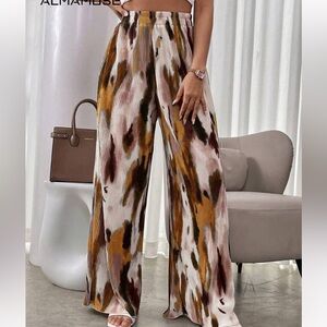SHEIN Multicolor Wide-Leg Pants